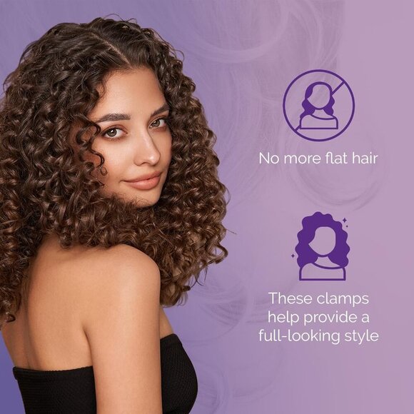 Claw Clips for Thick & Thin Hair, Roller Jaw Clamps 12-Pack - Wide Teeth Medium - Picture 3 of 6